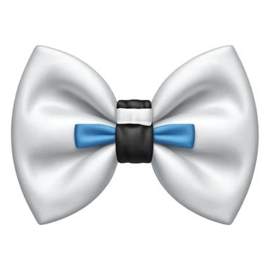 White bow tie like iPhone Emoji boetie sticker
