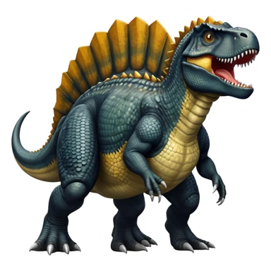 Black giganotosaurus sticker