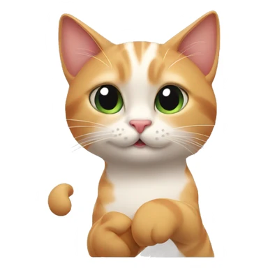 Cat blowing kiss  sticker