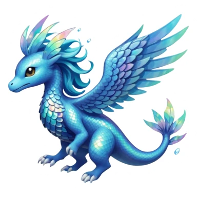 Elemental Flying-type-Water-type natural Pokémon-Fakémon-creature sticker