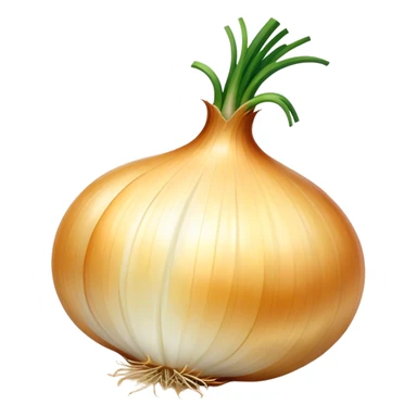 Cinematic crisp white onion, slightly peeled to reveal smooth layers, warm golden tones, rustic and fresh, soft glowing highlights. sticker