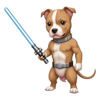 Gray starwars lightsaber pitbull sticker