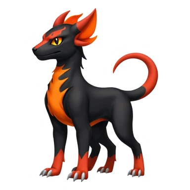 Salandit-Houndoom-Litten-Hybrid (Full body) sticker