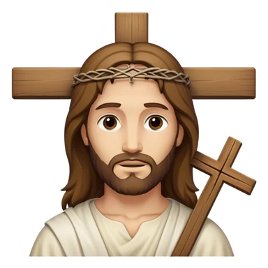 Cristo con cruz sticker