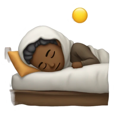 Sleeping in mountins  sticker