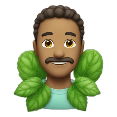 hojas de menta sticker