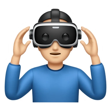 VR wearing man sticker