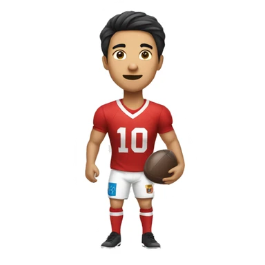 Vietnamese guy playing football sticker