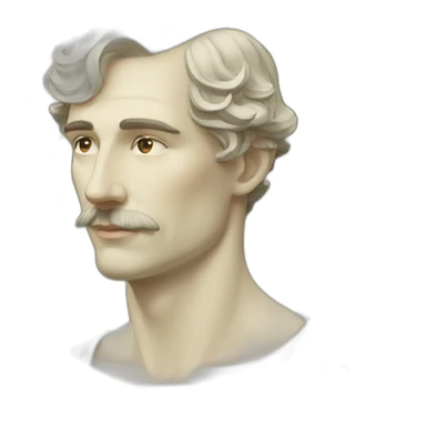 Man art nouveau sticker