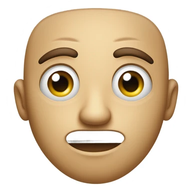 Smiley questioned face sticker