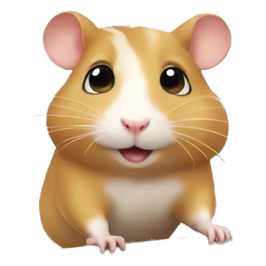 hamster on train sticker