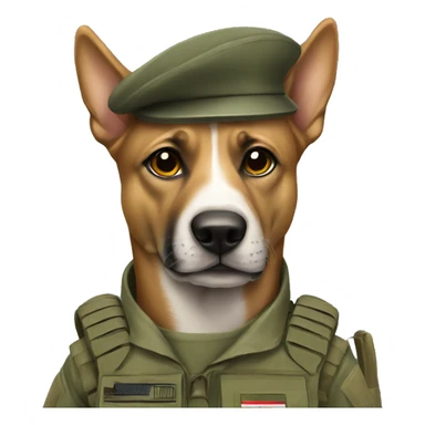 army dog sticker