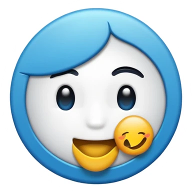 Emoji de verificación azul de tik tok pero que no salga la puntita de la verificación de la tilde que salga todo redondo  sticker