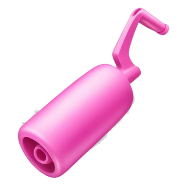 one pink plastic curler sticker