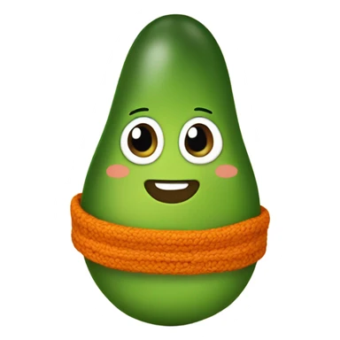 Avocado with boots  sticker