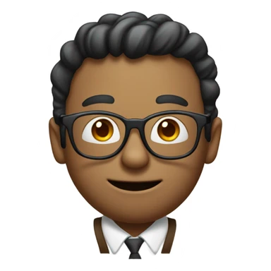 a default face that looks like ‘🤓’ but it has a finger pointed up and it’s a nerd  sticker