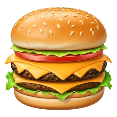 cheeseburger without tomato sticker