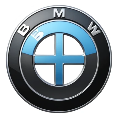 Bmw symbol real without double layer  sticker