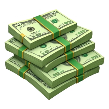 dollars paper money sticker