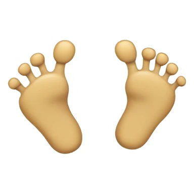 smiley with feet and hands sticker