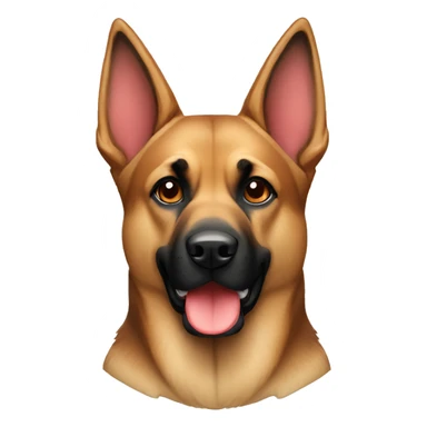 German Shepard like boxer with red gloves  sticker