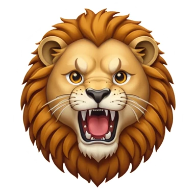 Lion roaring sticker