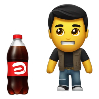 Mad noob from roblox with blox cola sticker