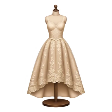 Couture lace gown mannequin sticker