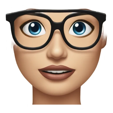 :Margot Robbie: glasses  sticker
