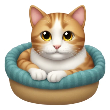 Cozy cat sticker