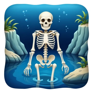 No pink cove skeleton make sticker