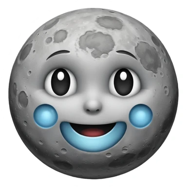 moon without face sticker