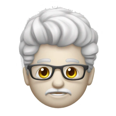 garoto branco com os cabelos escuros trabalhando no notebook  sticker