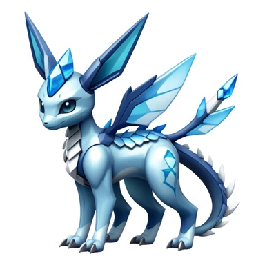 Futuristic Glaceon-dialga-hybrid, full body sticker