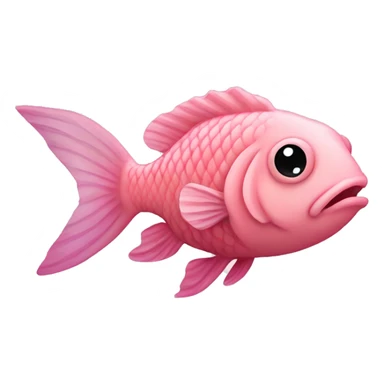 Pastell pink Fish  sticker