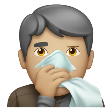 a man getting sick sticker