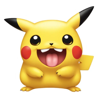 pikachu with tongue out drooling sticker