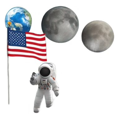 apollo moon mission sticker