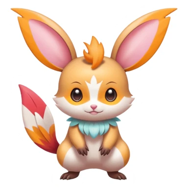 Tropical Exotic Minccino-Victini-Emolga-fusion  sticker