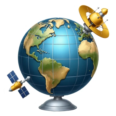 GPS-satellite system sticker