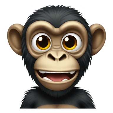 Scary monkey  sticker