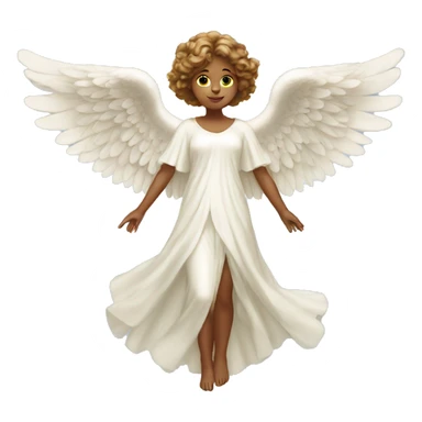 divine angel with wings sticker