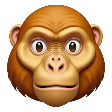 exaggerated proboscis monkey nose sticker