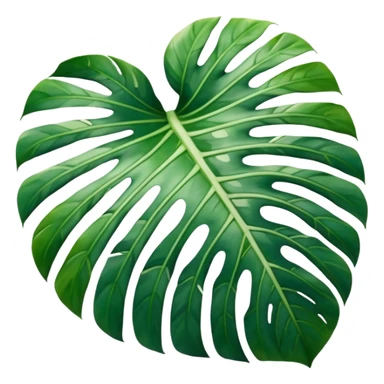 monstera variegata leaf sticker