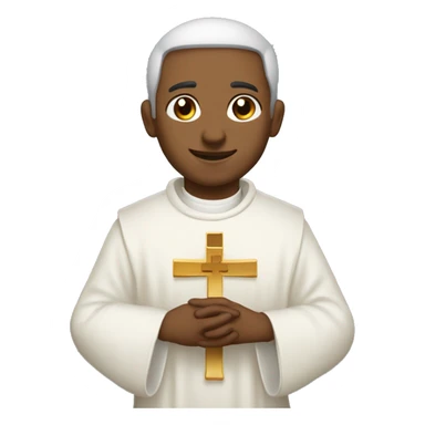 sacerdote con cruz sticker