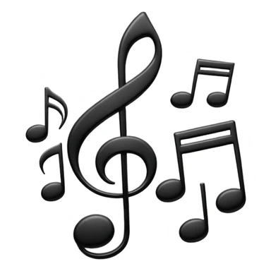 music notes sticker