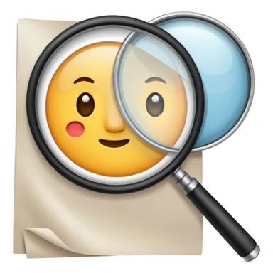  lente di ingrandimento esame foglio sticker