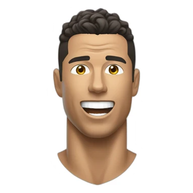 Ronaldo haciendo el siu sticker
