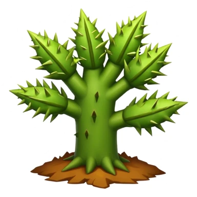 bush in desert sticker