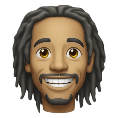 Bob Marley smiled single person sticker